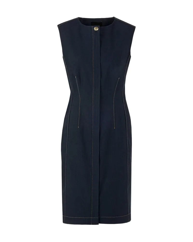 Marc Cain Damen Kleid in Denim-Optik Marine