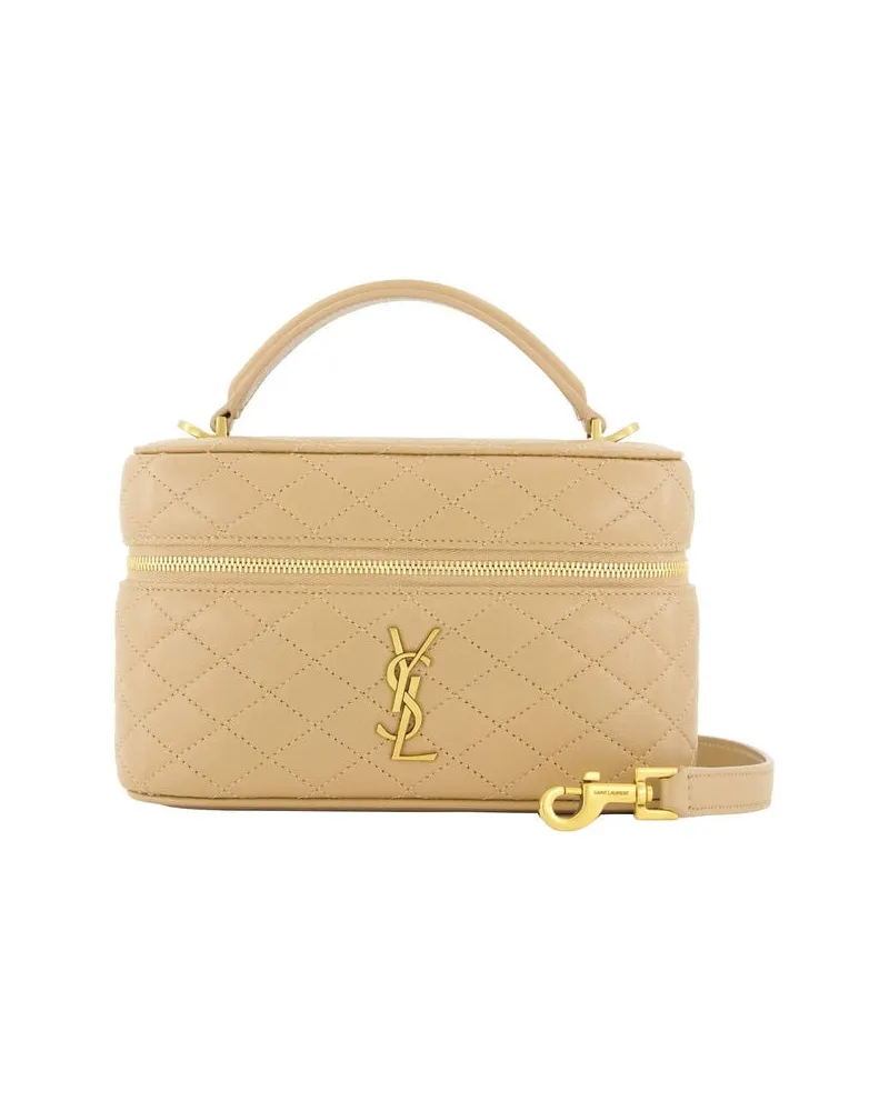 Saint Laurent Damen Umhängetasche GABY VANITY CASE Camel