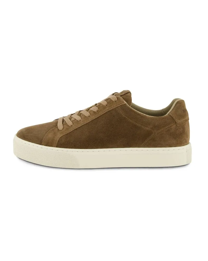 Marc O'Polo Herren Sneaker aus Veloursleder Taupe
