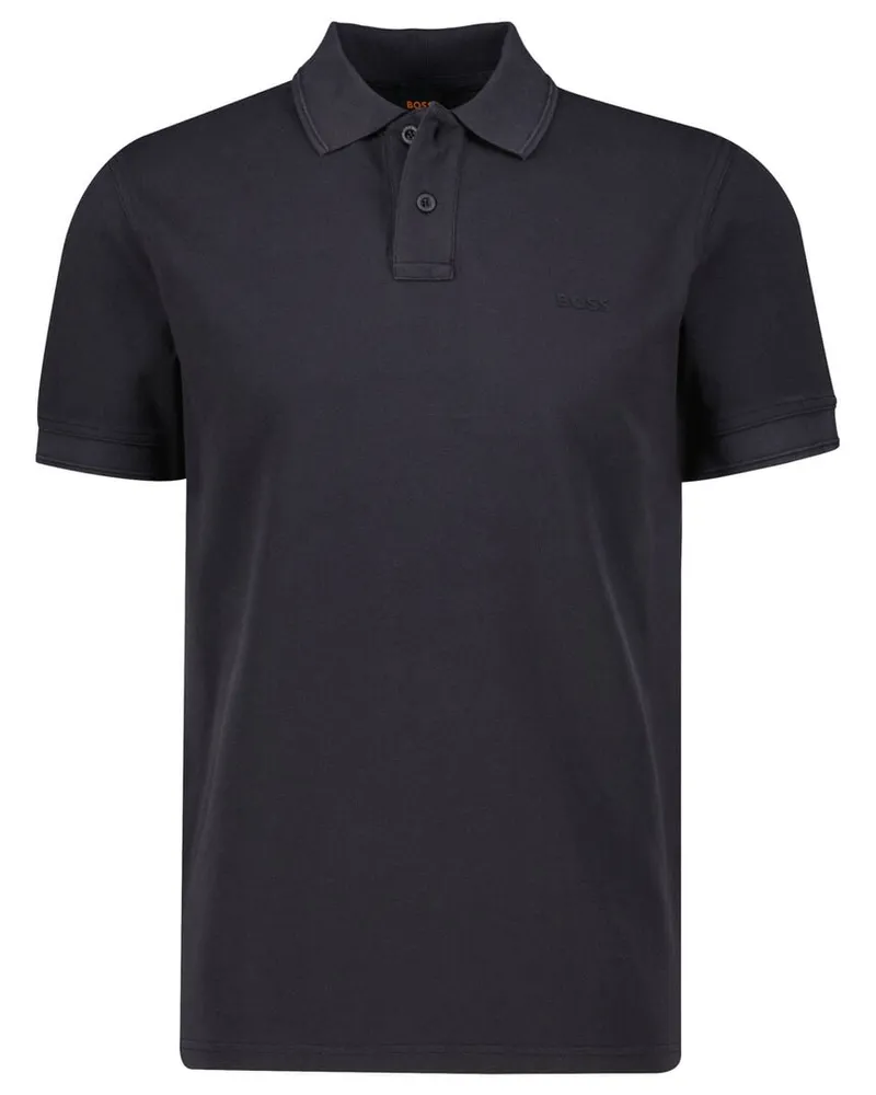 HUGO BOSS Herren Poloshirt aus Baumwoll-Pique PRIME Regular Fit Schwarz