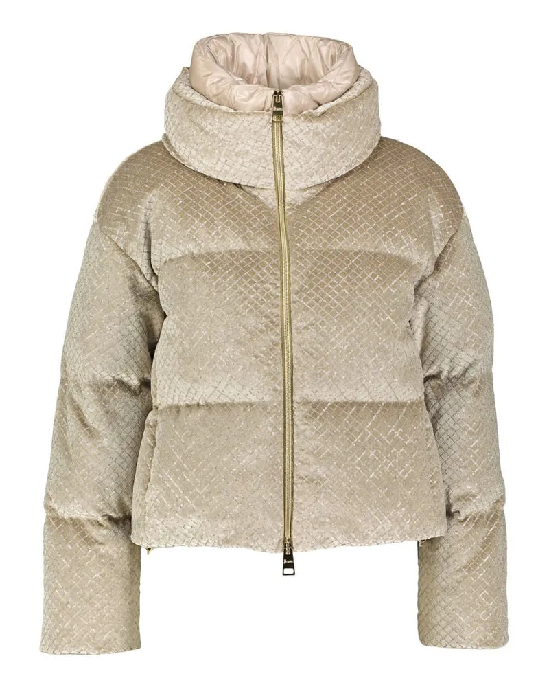 Herno Damen Daunenjacke mit Pailletten Gold