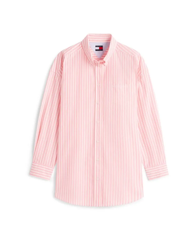 Tommy Hilfiger Damen Bluse aus Baumwollmischung Rose