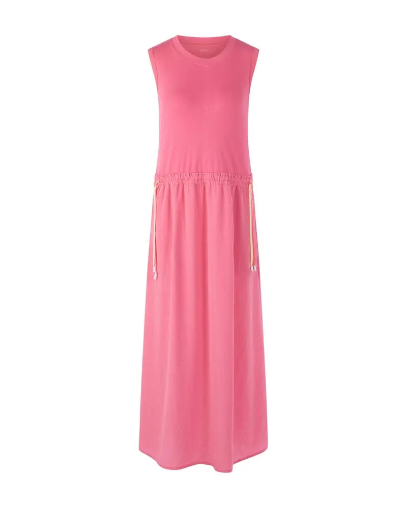 Marc Cain Damen Midikleid aus Baumwollmix Pink
