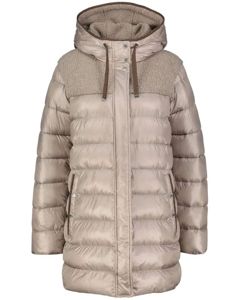Fuchs Schmitt Damen Steppjacke mit Kapuze Taupe