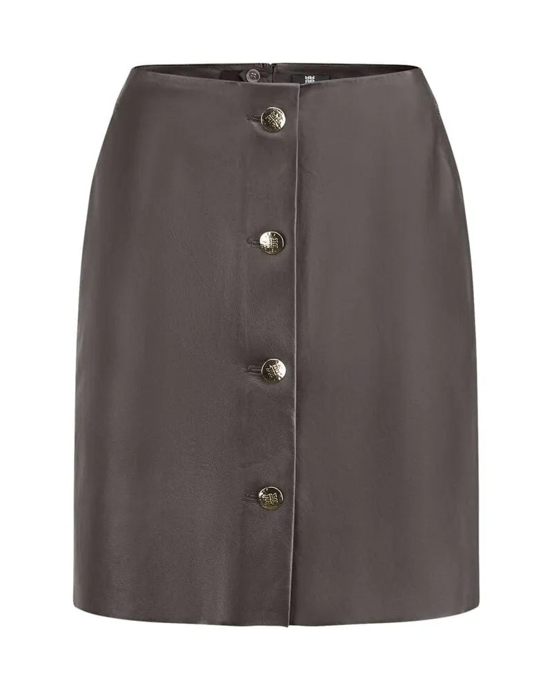 Riani Damen Minirock aus Leder Braun