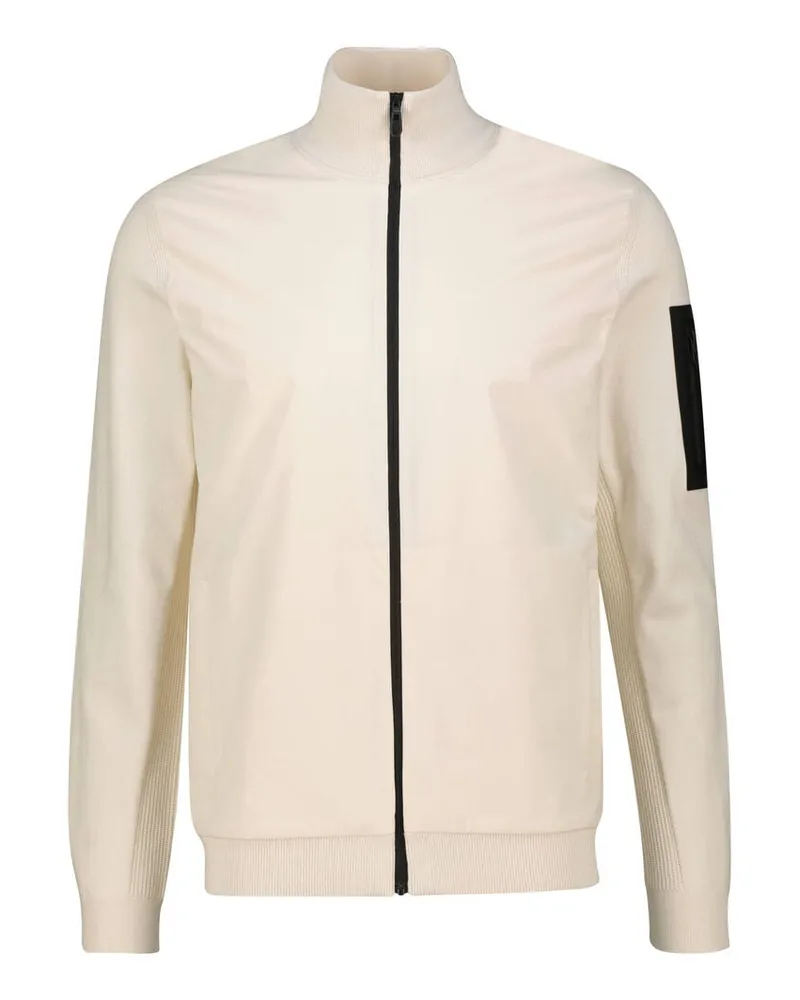 HUGO BOSS Herren Strickjacke K_MOMENTUM-X HYBRID Weiss