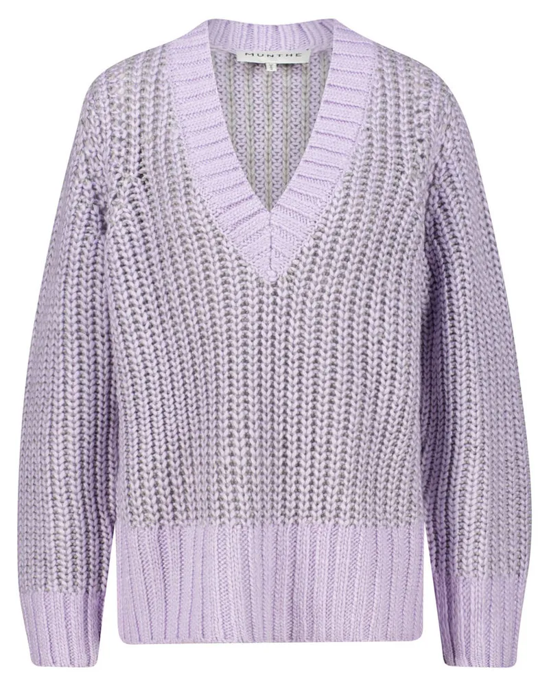 MUNTHE Damen Strickpullover DEFEAT Lavendel