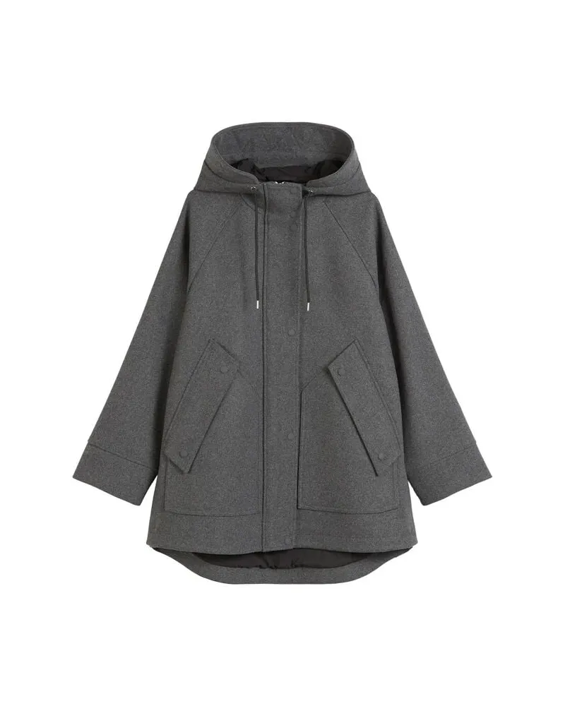 Marc O'Polo Damen Parka aus Wollmix Anthrazit