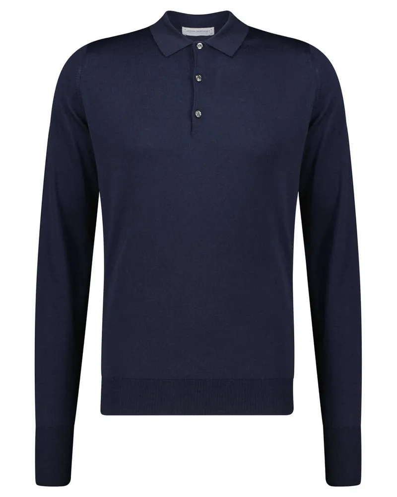 John Smedley Herren Strickpullover COTSWOLD aus Merinowolle Marine