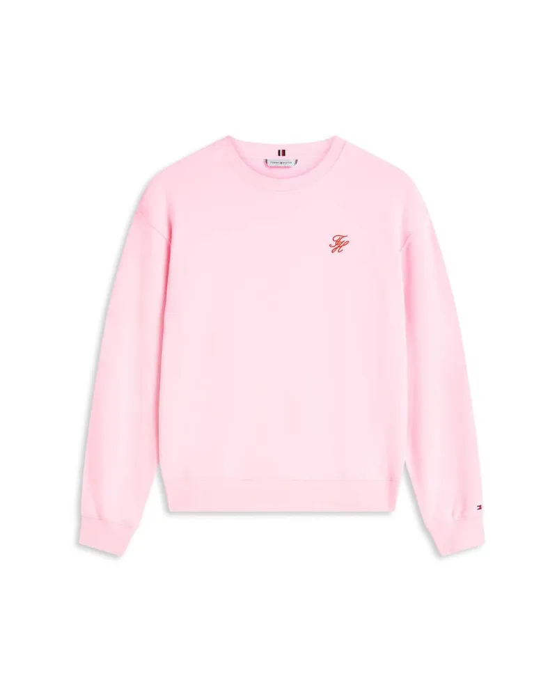 Tommy Hilfiger Damen Sweatshirt mit Baumwolle Pink