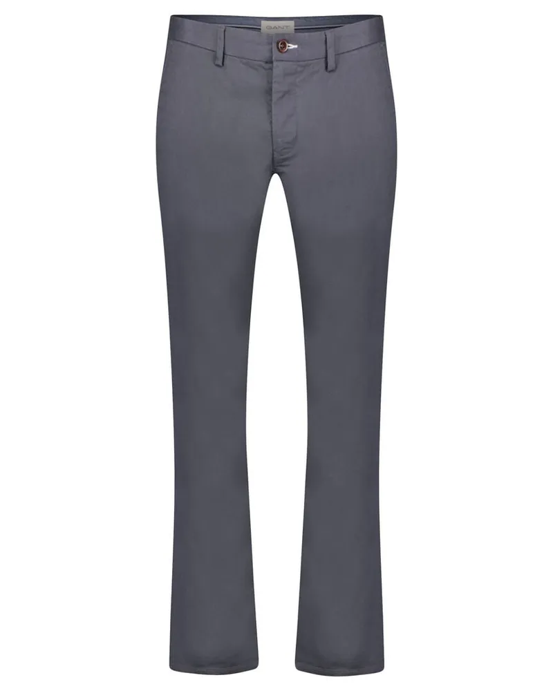 Gant Herren Chinohose Slim Fit Anthrazit