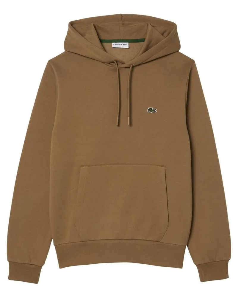 Lacoste Herren Hoodie aus Baumwollmix Camel