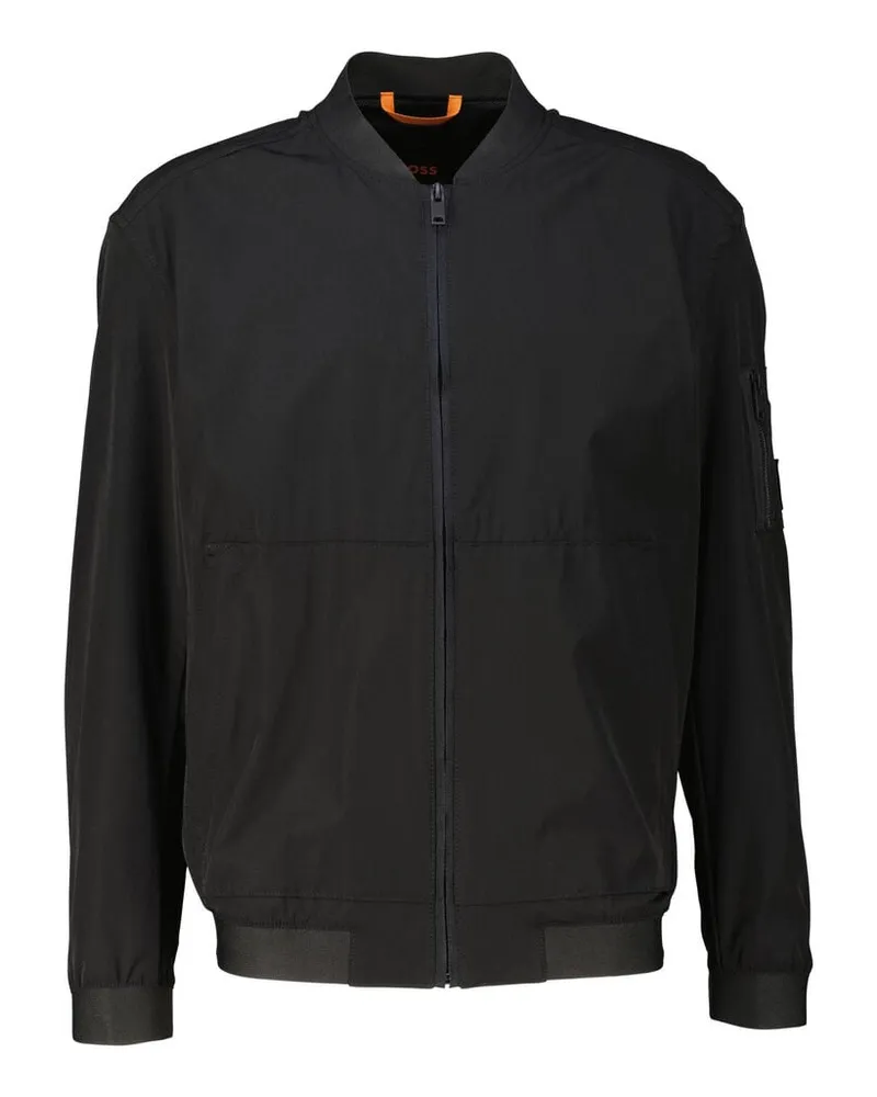 HUGO BOSS Herren Bomberjacke aus Softshell ONETH Schwarz