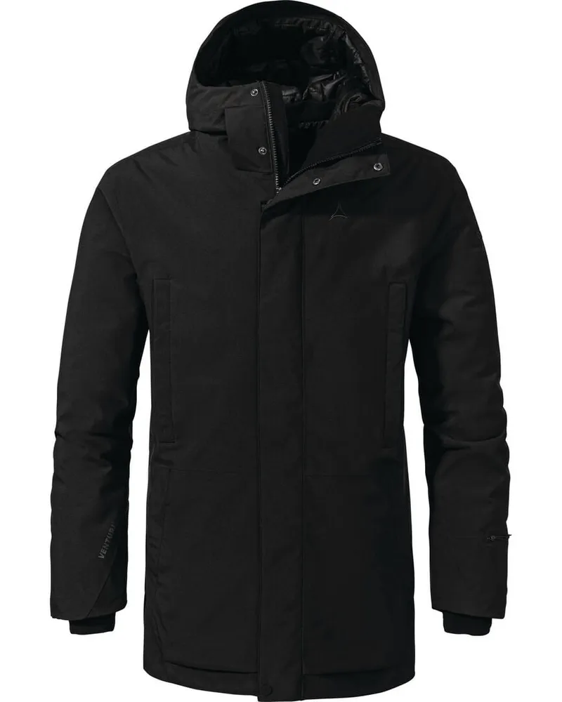 Schöffel Herren Longjacket Urban Ins Parka Style Crivat MNS Schwarz