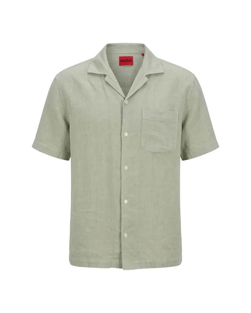 HUGO BOSS Herren Hemd EXOLINO Hellgrün