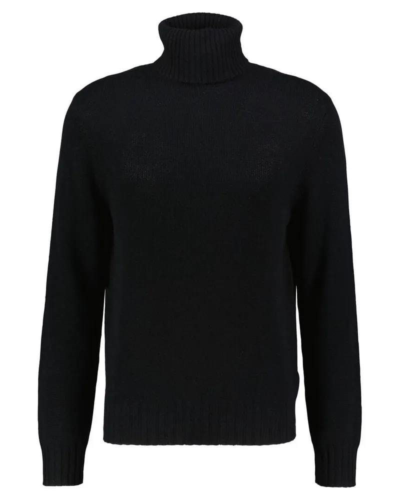 ALLUDE Herren Strickpullover aus Wolle und Kaschmir Schwarz