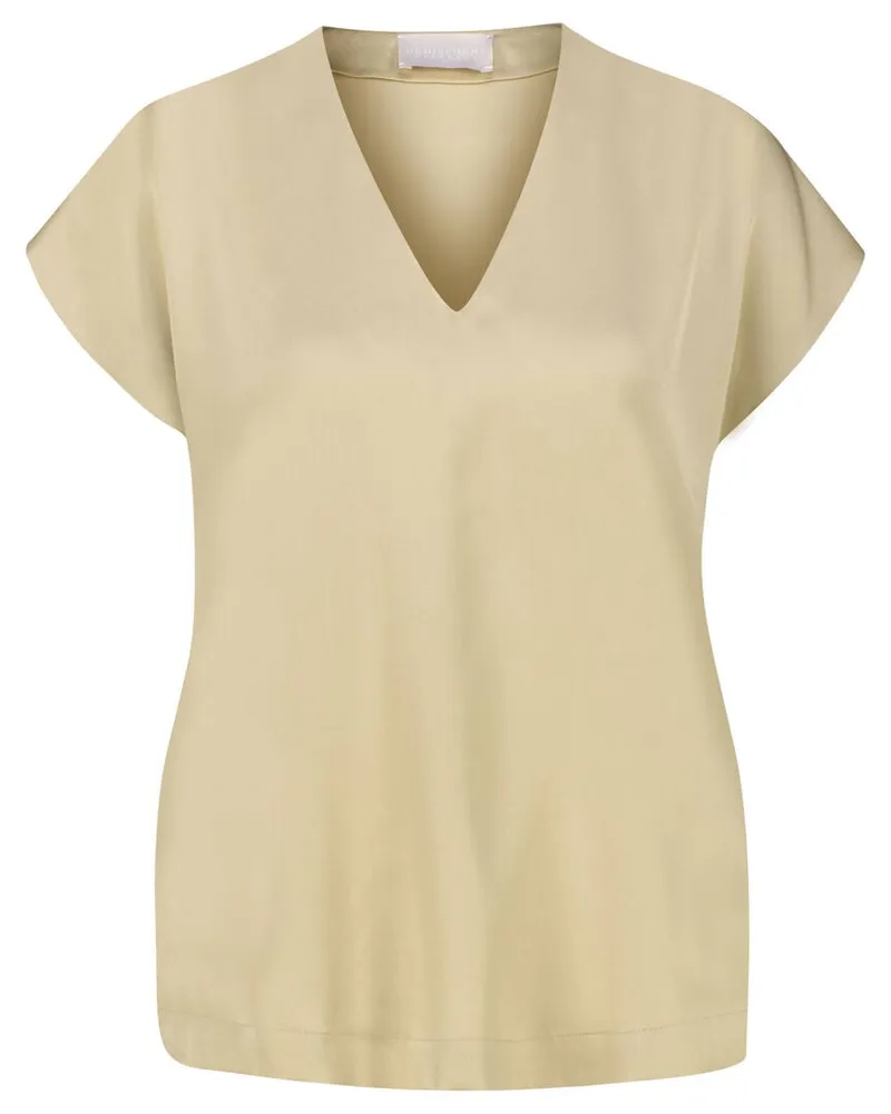 hemisphere Damen Blusentop mit Seide Khaki