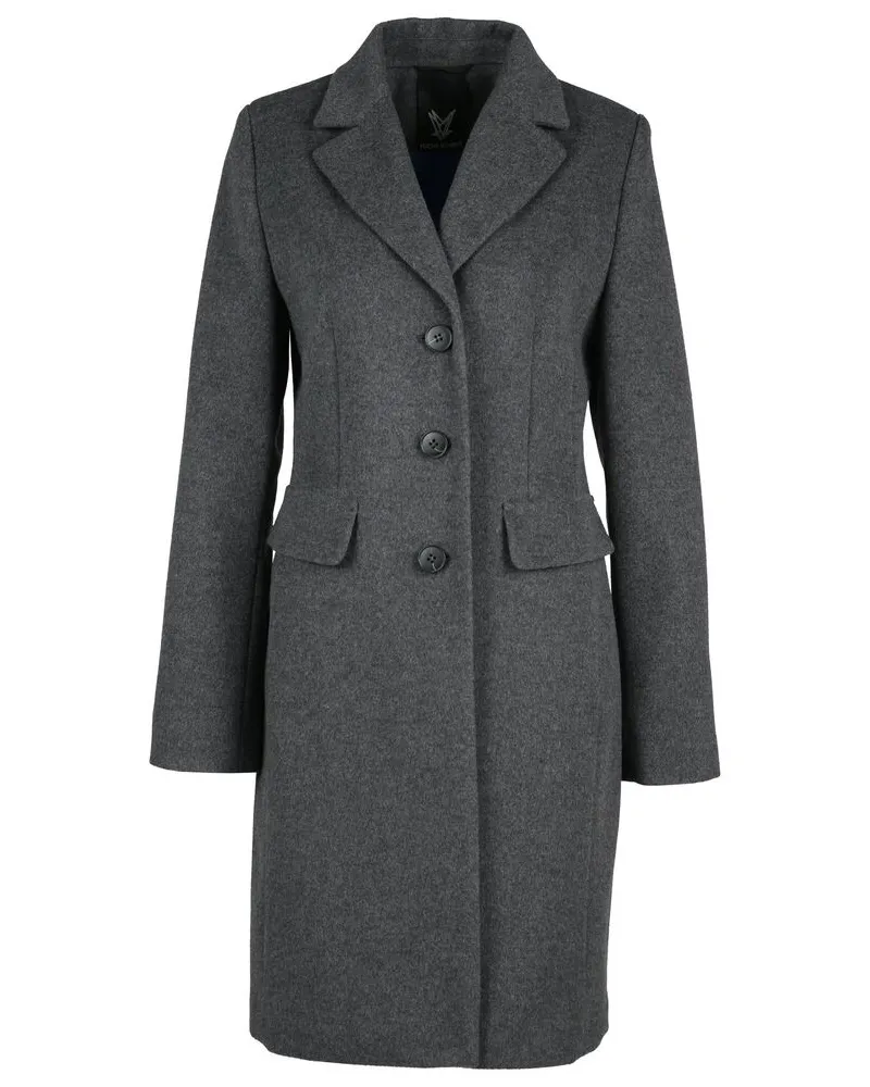 Fuchs Schmitt Damen Mantel mit Wolle und Kaschmir Grau