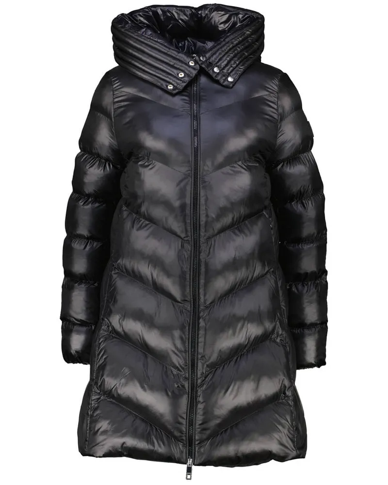 HUGO BOSS Damen Steppjacke mit Kapuze PETRANA3 wasserabweisend Schwarz