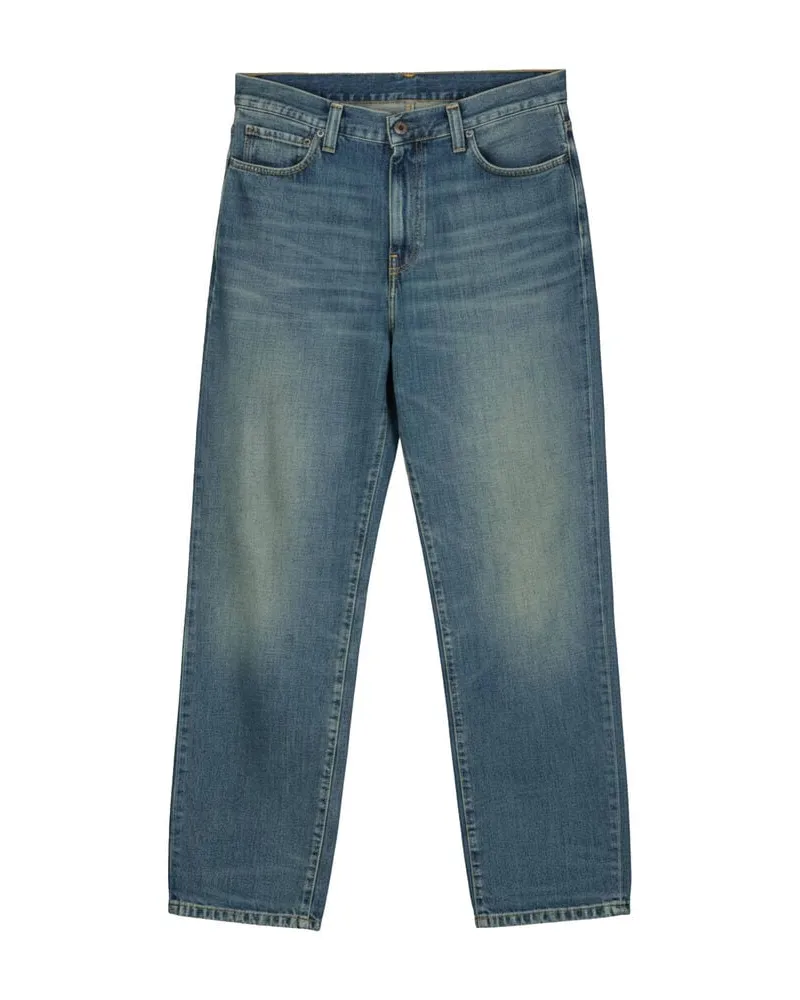 Carhartt WIP Herren Jeans AARON Regular Tapered Fit Blue
