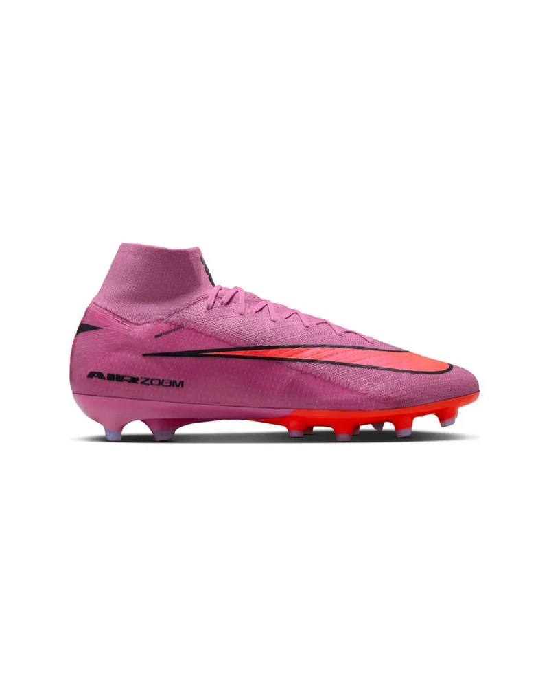 Nike Herren Fußballschuhe MERCURIAL SUPERFLY 10 ELITE AG-PRO High Top Kunstrasen Lachs