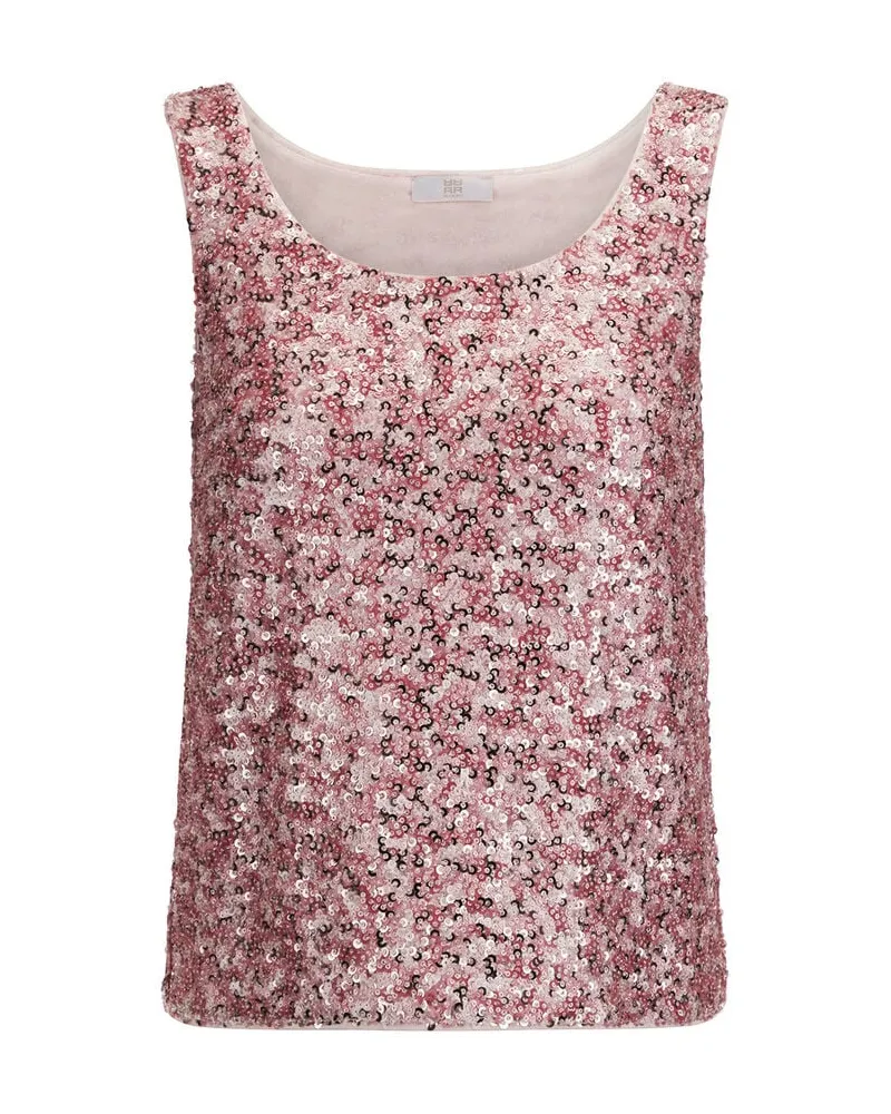 Riani Damen Top mit Pailletten Rouge
