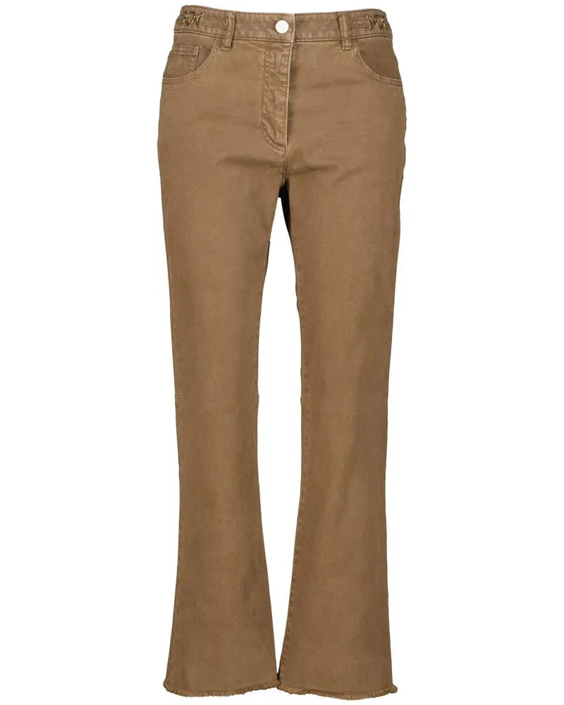Luisa Cerano Damen Jeans AUTHENTIC TWILL Cropped Fit Nougat