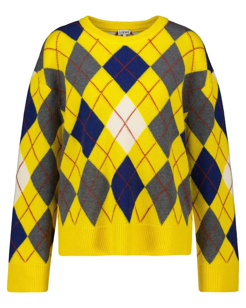 Loewe Damen Wollpullover Gelb