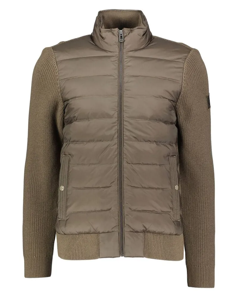 Belstaff Herren Strickjacke mit Daunen CIRCUITEER Taupe