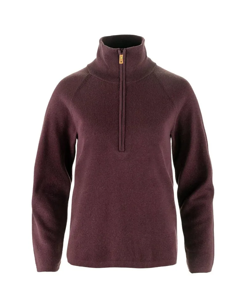 Fjäll Räven Damen Pullover ÖVIK LITE Regular Fit Bordeaux