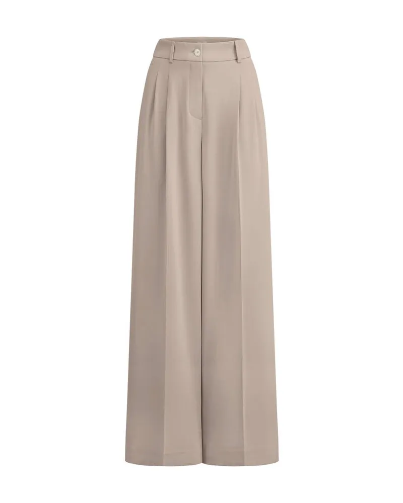 Riani Damen Bundfaltenhose Wide Fit Sand