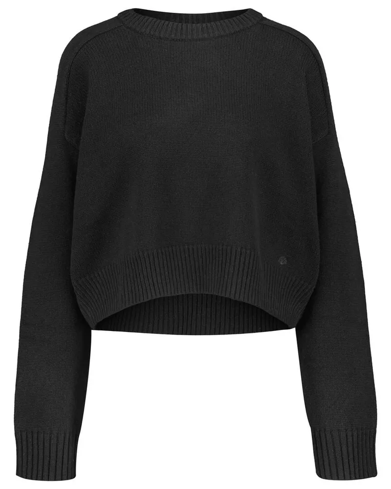 Loulou Studio Damen Strickpullover aus Wolle mit Kaschmir BRUZZI Oversized Fit Schwarz