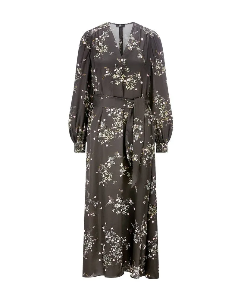 Riani Damen Maxikleid aus fließender Viskose Taupe