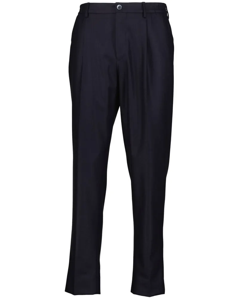 GTA Herren Flanellhose aus Schurwolle DENNIS Blau