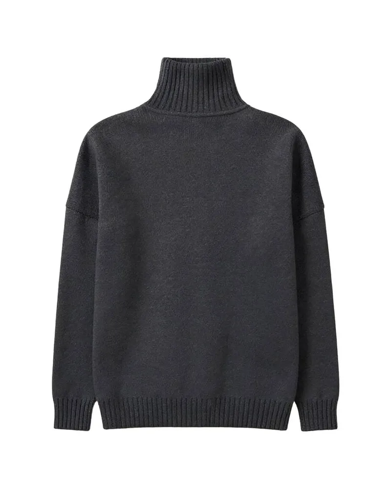 Max Mara Damen Pullover BORGIA Oversized Fit aus Virgin-Wolle Anthrazit