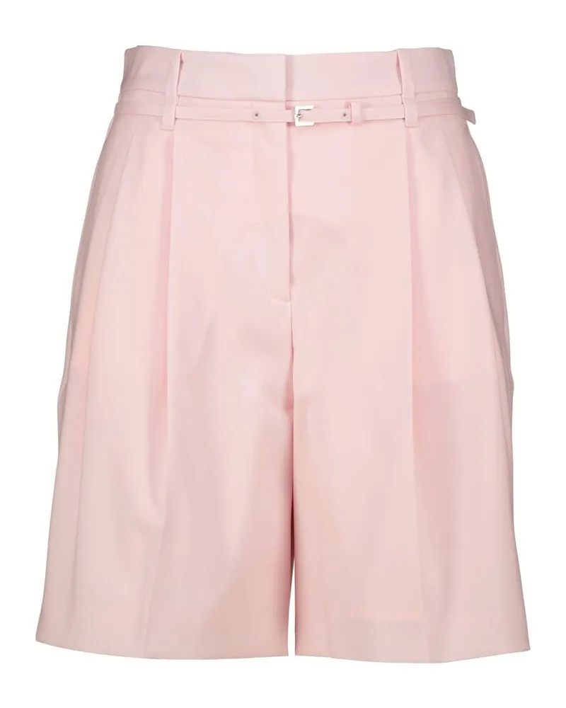 HUGO BOSS Damen Bundfalten-Shorts TALEDA Regular Fit Rose