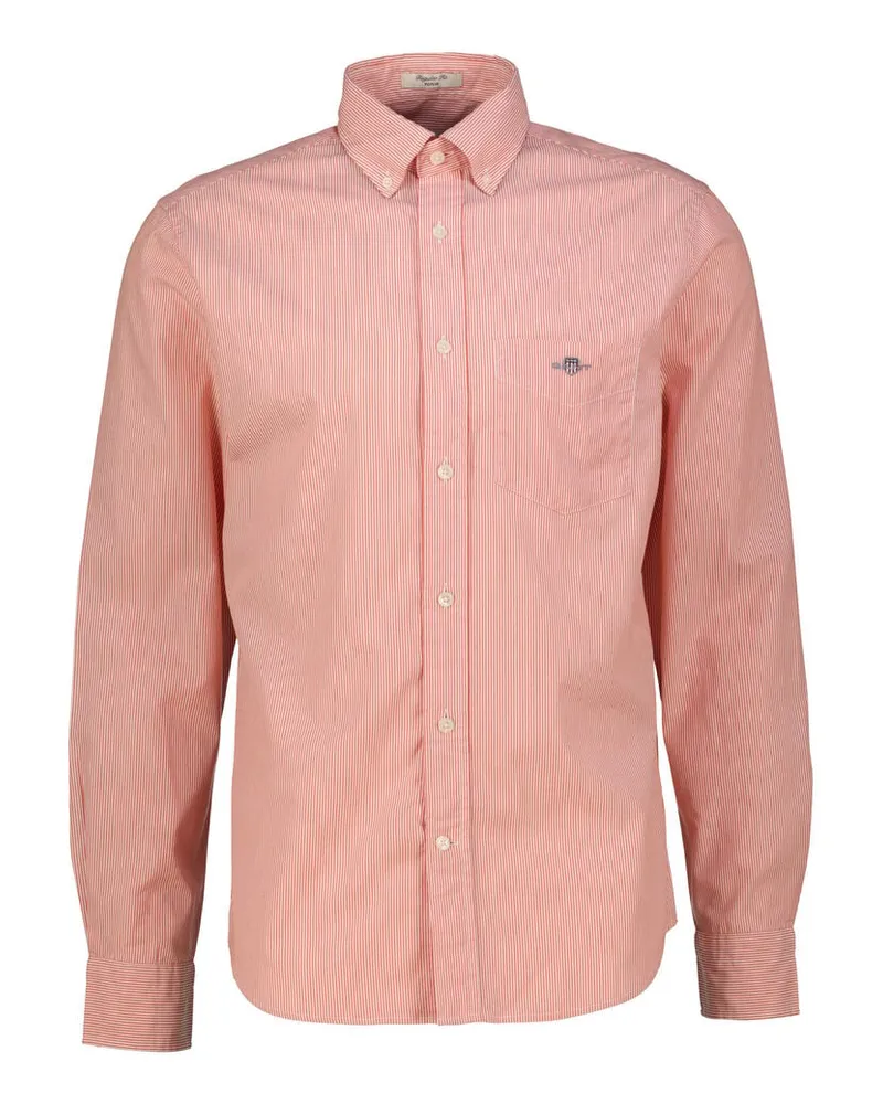 Gant Herren Hemd aus Baumwoll-Popeline Regular Fit Orange