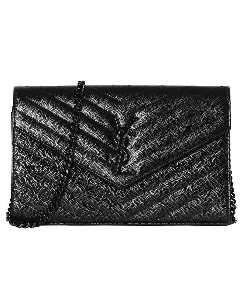Saint Laurent Damen Portemonnaie C.WALL Schwarz
