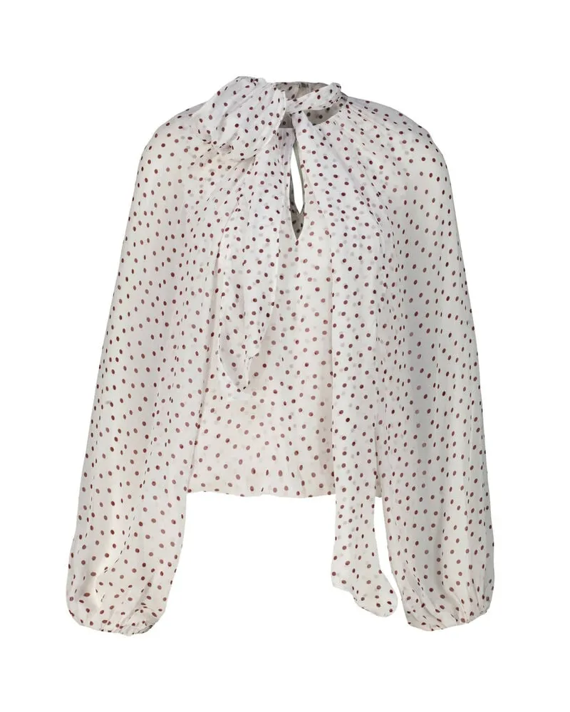 Dorothee Schumacher Damen Bluse DANCING DOTS Weiss