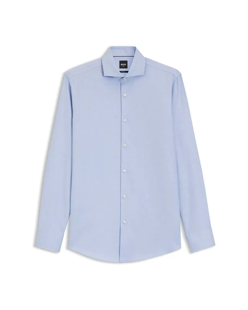 HUGO BOSS Herren Hemd H-HANK-SP Slim Fit Bleu