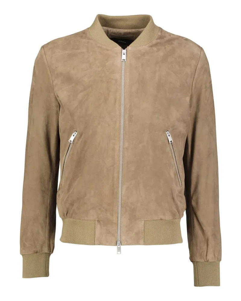 Arma Herren Bomberjacke aus Wildleder DIDIER Taupe