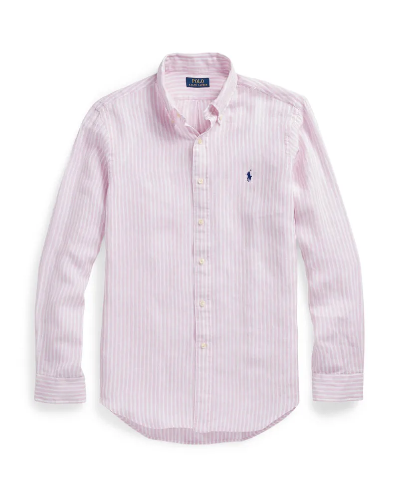 Ralph Lauren Herren Hemd Langarm Pink