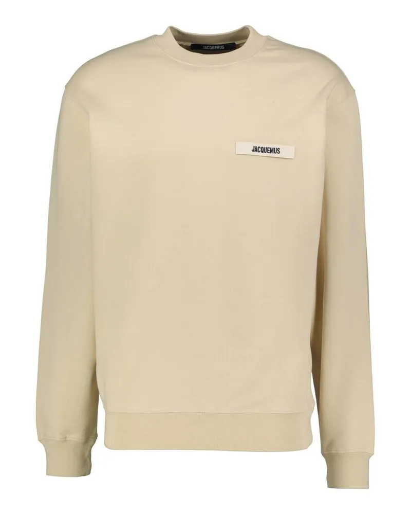 Jacquemus Herren Sweatshirt aus Bio-Baumwolle LE SWEATSHIRT GROS GRAIN Offwhite