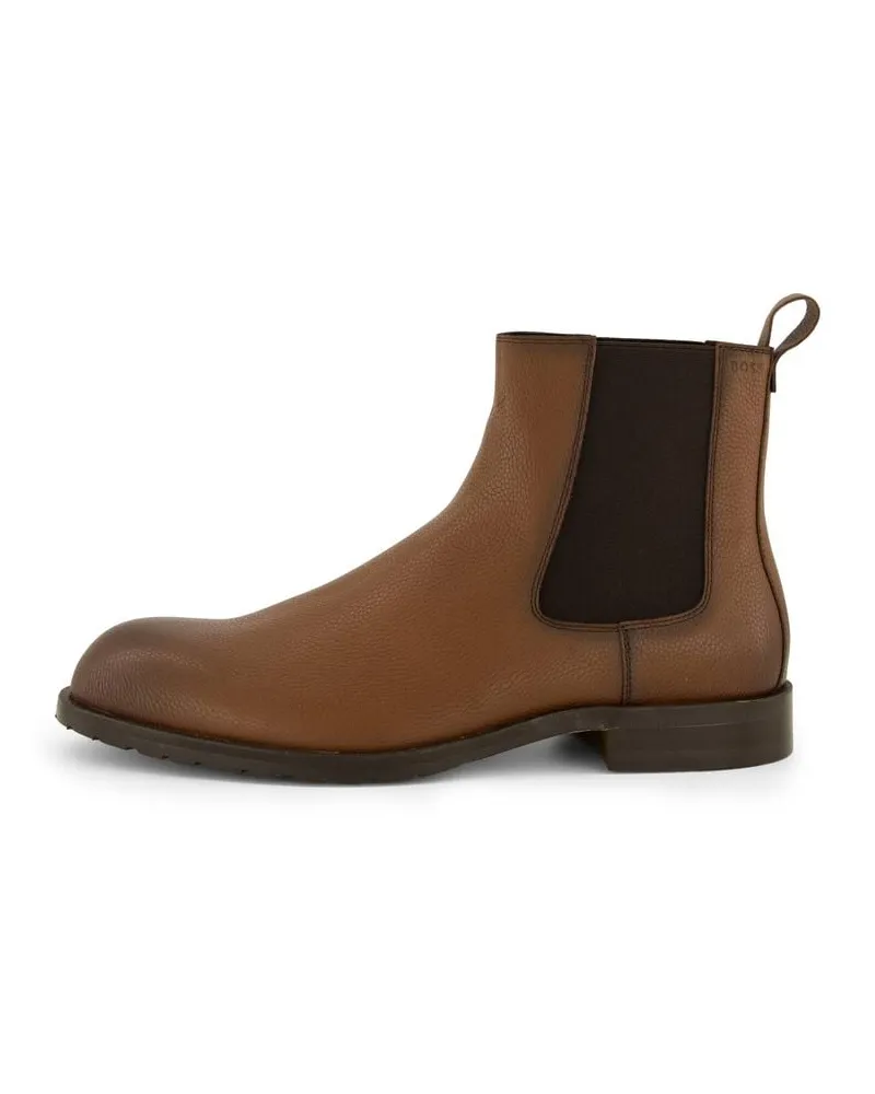 HUGO BOSS Herren Lederboots TAYIL-L Nougat