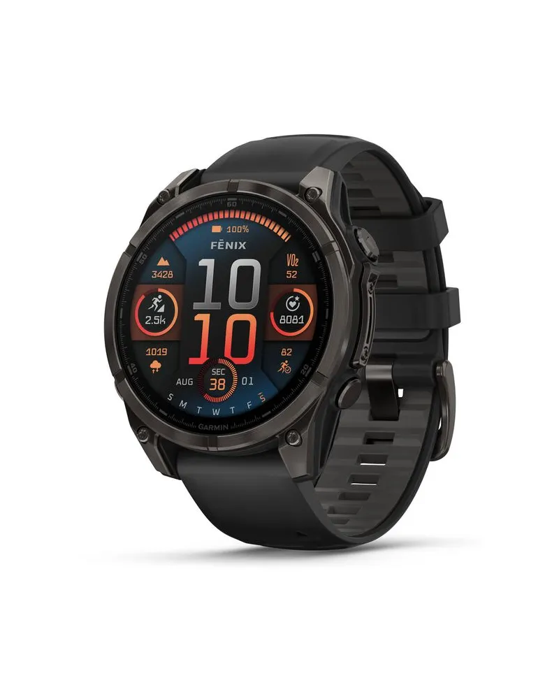 Garmin Mulfifunktions-Smartwatch FENIX 8 - 47 mm AMOLED mit Solarladung Schwarz