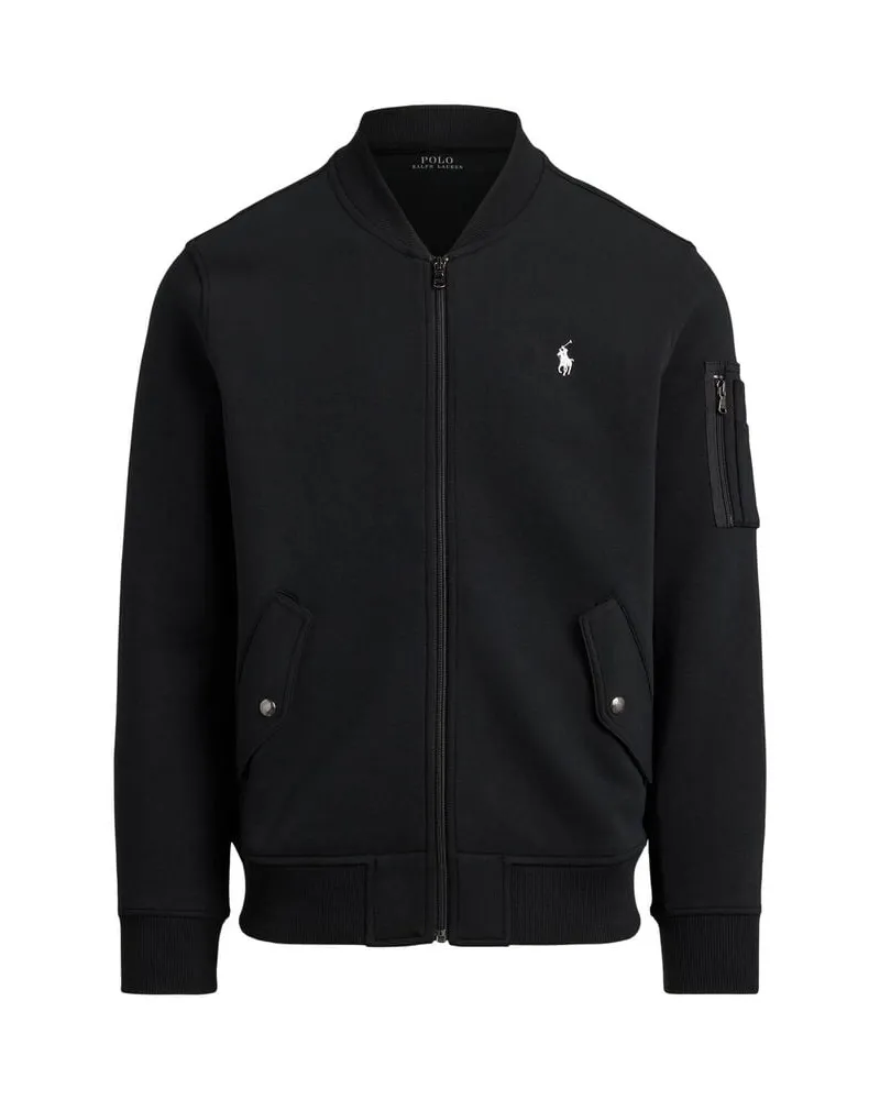 Ralph Lauren Herren Bomberjacke aus Baumwoll-Mix Schwarz