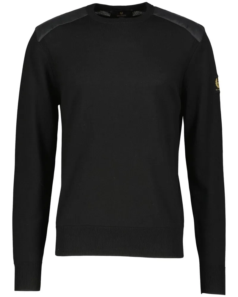 Belstaff Herren Strickpullover KERRIGAN Slim Fit Schwarz