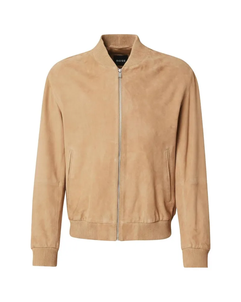 HUGO BOSS Herren Lederjacke H-MULLER Beige