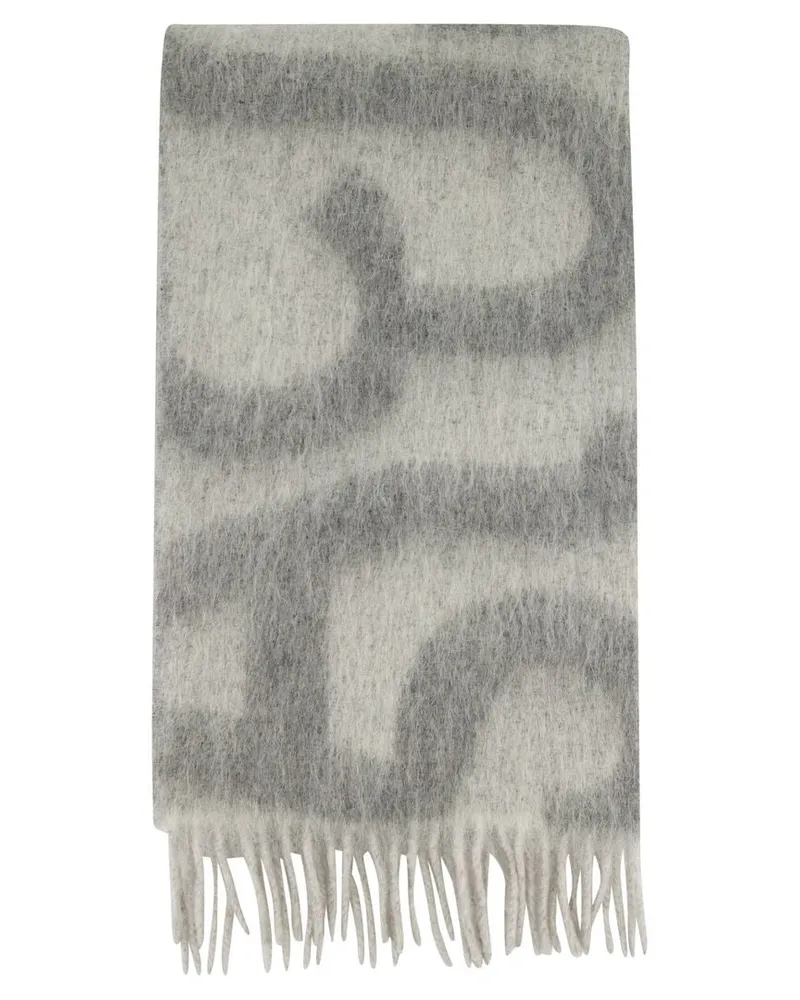 Acne Studios Damen Schal aus Wollemix Grau