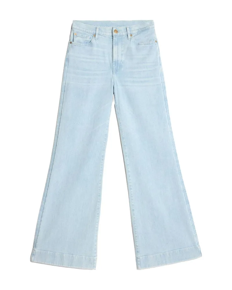 7 for all mankind Damen Jeans MODERN DOJO TAILORLESS Flare Fit Bleached